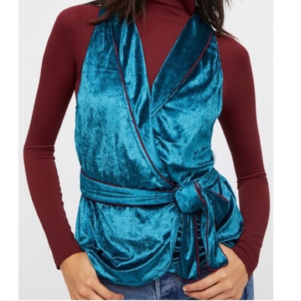 Free People Late Night Velvet Wrap